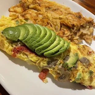 Avocado omelet