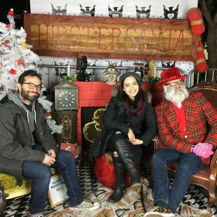 Tell Hipster Santa all your holiday wishes...??!