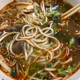 Bun Bo hue- it's ok. Lack flavor. Taste just like pho to me. Egg rolls has nothing but cabbage. 5 wings for $10 seems pretty high