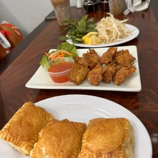 Pastry and wontons