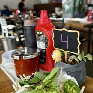 the toppings for pho...