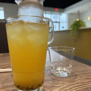 Passion fruit jasmine tea!