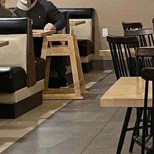 Kid high chairs and kid menu