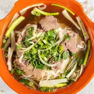 Pholicious Rare Filet Mignon &amp; Lean Brisket (Phở Tái Chín)  
- Pho with rare steak and lean brisket