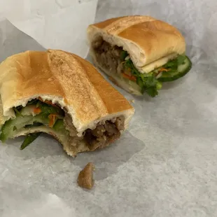 Pork bahn mi