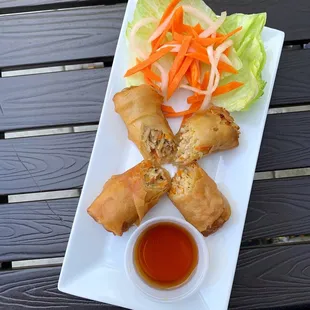 a plate of food on a table