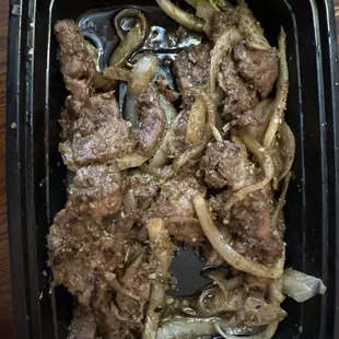 Lemongrass beef. Very spicy!