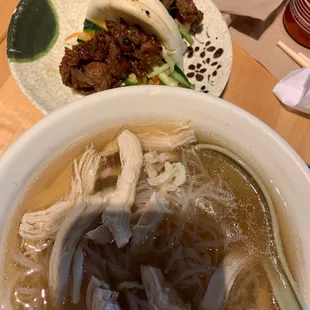 Kids Chicken Soup and Banh Mi Sliders- forgot to ask for sprouts.