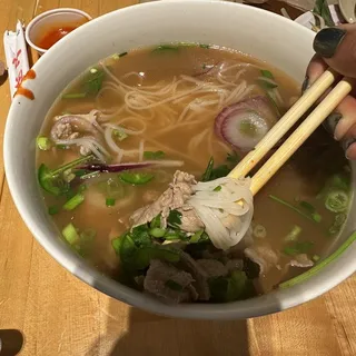 Eye Round Steak Pho Noodle Soup