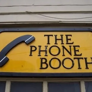 the phone booth sign