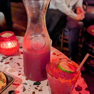 A carafe of Forget Me Nots = 5-6 glasses. Tasty enough that you may in fact start forgetting by the end.