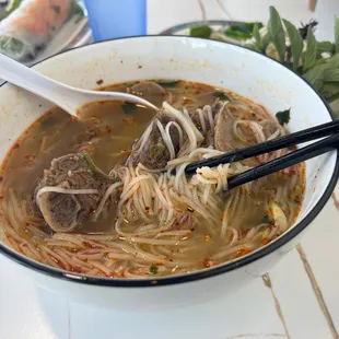 Couldn&apos;t wait and remembered half way in the bowl. Love the fact it&apos;s family owned and ran. The pho with the spare ribs was on point.