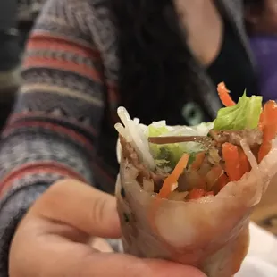 SCARY!!! Look at the piece of glass found in our spring roll :-(