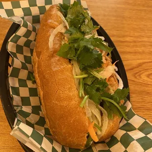 Banh- mi BBQ Beef Sandwich