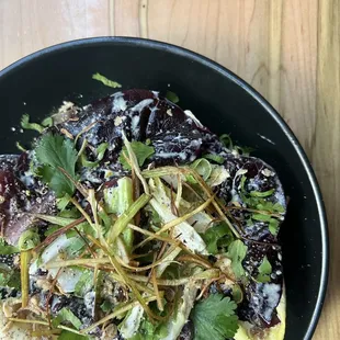 Aged redboat endive caesar salad