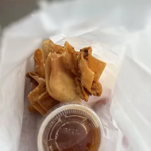 Crab Rangoon - these are bite size so get 2 or 3