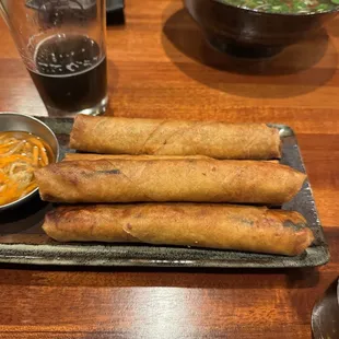 Spring rolls with chicken