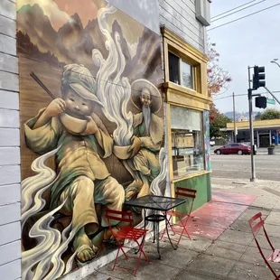 Nice mural on the wall