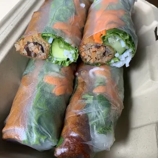 Fried Egg Rolls Wrapped in a Spring Roll