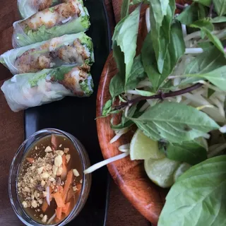 Grilled Fish Spring Rolls