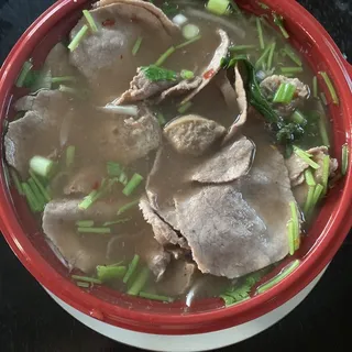 Fresh Sliced Beef and Beef Ball Noodle Soup