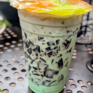 Black Sea Grass Jelly Boba