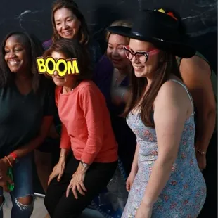 Crowd enjoying the Photobooth