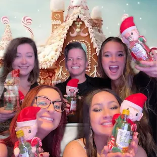 Holiday Party '23 virtual backdrop for an event with very limited space.