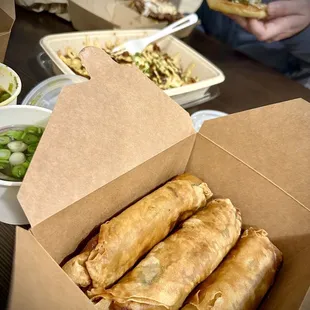 Bo-Khirria eggrolls (3) with broth -so good