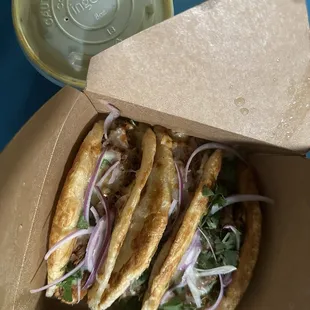 Bo-khirria roti tacos w/ broth