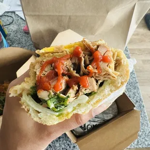 Chicken thigh Banh Mi Sandwiches