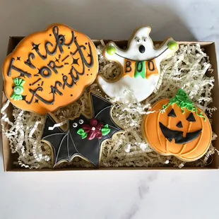 Halloween Sugar cookie gift box