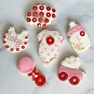 Phish/baby shower themed cookies