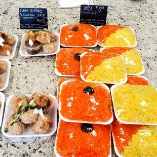 Nem Nướng and Xôi Counter Goodies