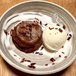 Sticky rice &amp; coconut ice cream