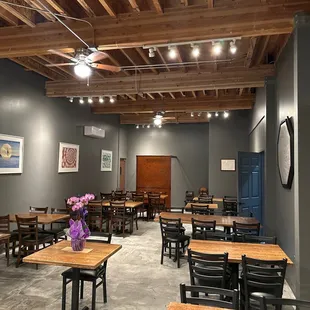 the interior of the restaurant