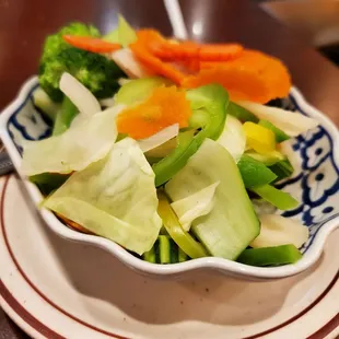 Side steamed veggies