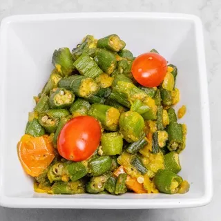 Punjabi Bhindi- with 8 oz rice