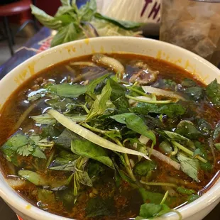 Bun bo hue - spicier than at other restaurants, yet so delicious.