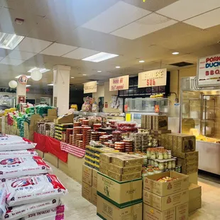 a variety of food items