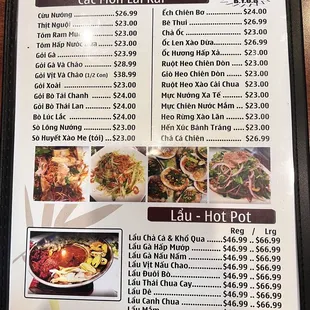 Updated menu as 03/23