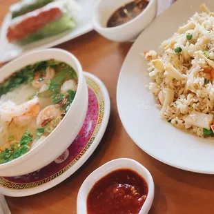 Hu Tieu, Seafood Fried Rice, Nem Nuong