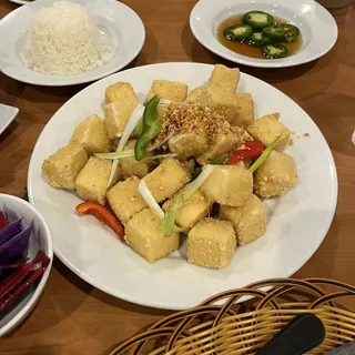 390744. Fried Salted Tofu