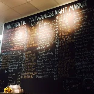 Menu Wall