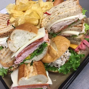 Small catering deli tray