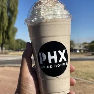 Horchata frap w: espresso