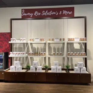 a display of products for sale