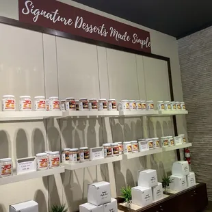 a display of products for sale