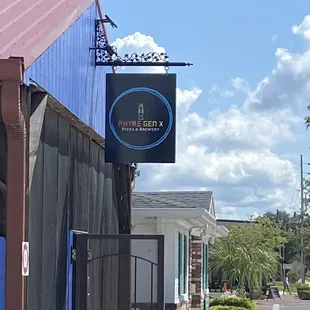 a view of the outside of a restaurant