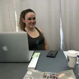 Lisa, one of the members of Studio Physique was happy to greet me!